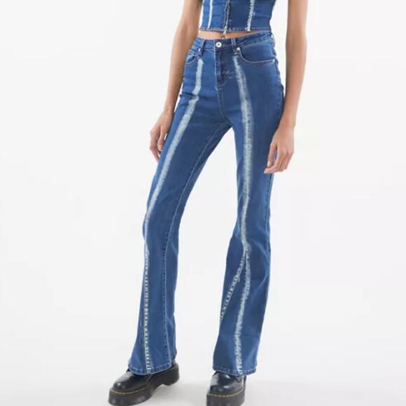 I AM GIA Size Small Savannah Mid Rise Flare Jeans Flare Leg - Picture 1 of 12